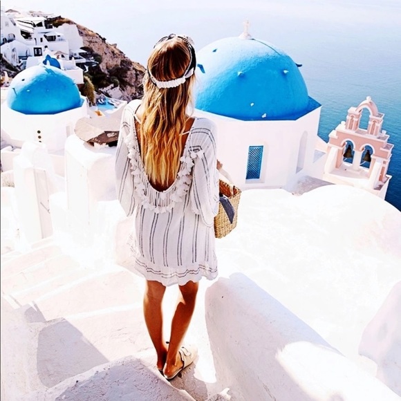 Beach Coverup With Tassels - Picture 4 of 8